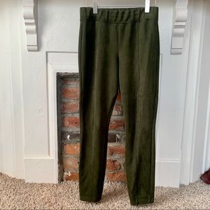 Faux suede seamed Stevie leggings